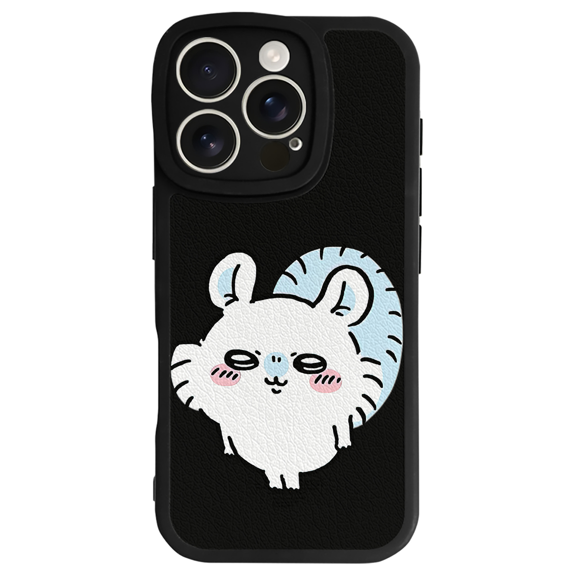 （画像用） ちいかわ モモンガ Chii-kawa Momonga 【iPhone 16シリーズ対応】シリコンスマホケース（レザー調） 材質：シリコン